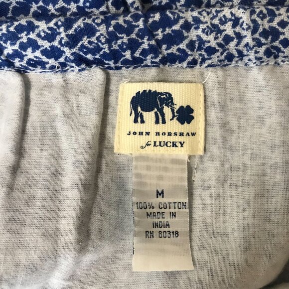 JOHN ROBSHAW FOR LUCKY - WOMEN'S MEDIUM - BLUE ELASTIC DRAWSTRING WAIST SKIRT - Picture 3 of 3